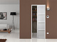 GD MENUISERIES - Porte Coulissante Tamera blanc 4 panneaux H204 x L93 cm, Galandage - vignette