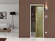 GD MENUISERIES - Porte Coulissante bois Ayous Vitrée H204 x L93 cm, Galandage - vignette