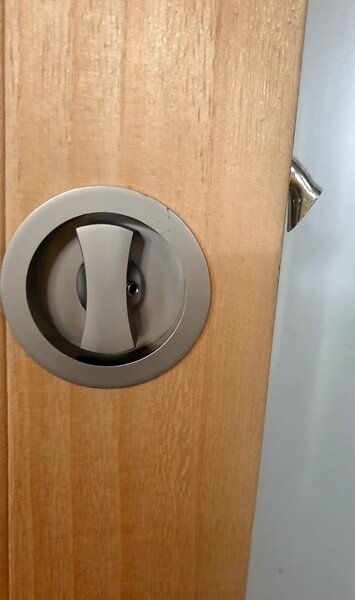 GD MENUISERIES - Porte Coulissante bois Frake 3 Panneaux H204 x L83 cm, Galandage - large