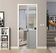 GD MENUISERIES - Porte Coulissante Atelier Blanc H204 x L93 cm sans meneau, Galandage - vignette