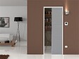 GD MENUISERIES - Porte Coulissante Greyria Gris 3 Panneaux Gris Clair H204 x L73 cm, Galandage - vignette