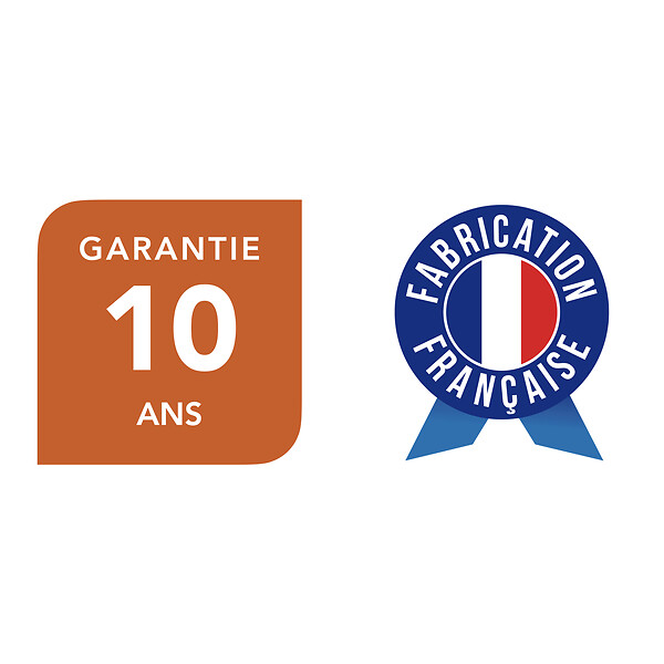 SPADONE - Porte de garage sectionnelle motorisée Blanc Woodgrain l.300 x H.300 cm x Ep.40 mm - large