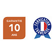 SPADONE - Porte de garage sectionnelle motorisée Blanc Woodgrain l.300 x H.300 cm x Ep.40 mm - vignette