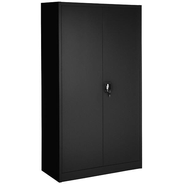 TECTAKE - Lot de armoires métallique à dossiers 5 niveaux 180x90x40cm noir - large
