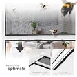 TECTAKE - Moustiquaire enroulable fenêtre store aluminium blanc 110x160cm filet fibre verre anti insectes protection UV rideau ajustable grille - vignette