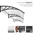 TECTAKE - Marquise blanc transparent - vignette