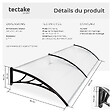 TECTAKE - Marquise blanc transparent - vignette