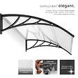 TECTAKE - Marquise blanc transparent - vignette