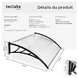TECTAKE - Marquise blanc transparent - vignette