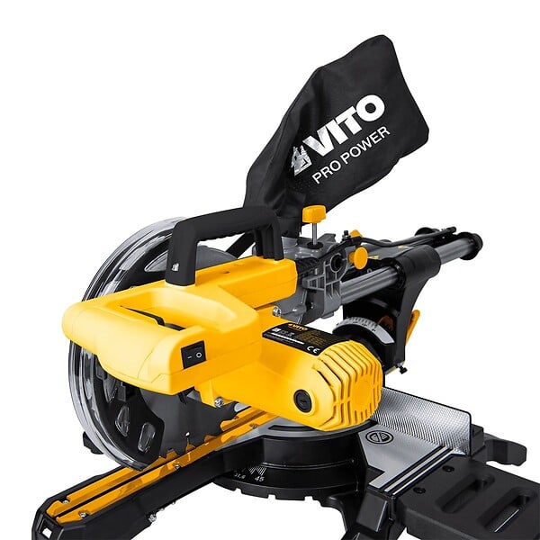 VITO - Scie à onglet Ø 210 mm 1500W Télescopique Guide Laser Double rail VITO - large