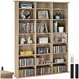 TECTAKE - Étagère bibliothèque Stevie 105,5x19x136,5cm Bois clair, Chêne Sonoma - vignette