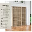 TECTAKE - Étagère bibliothèque Stevie 105,5x19x136,5cm Bois clair, Chêne Sonoma - vignette