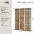 TECTAKE - Étagère bibliothèque Stevie 105,5x19x136,5cm Bois clair, Chêne Sonoma - vignette