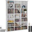 TECTAKE - Étagère bibliothèque Stevie 105,5x19x136,5cm blanc mat - vignette