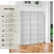 TECTAKE - Étagère bibliothèque Stevie 105,5x19x136,5cm blanc mat - vignette