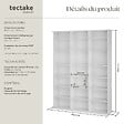 TECTAKE - Étagère bibliothèque Stevie 105,5x19x136,5cm blanc mat - vignette