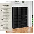 TECTAKE - Étagère bibliothèque Stevie 105,5x19x136,5cm noir - vignette