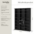 TECTAKE - Étagère bibliothèque Stevie 105,5x19x136,5cm noir - vignette