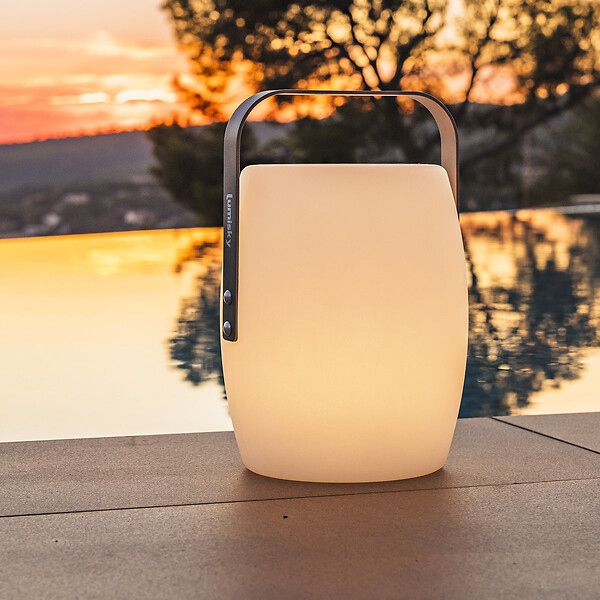 LUMISKY - Lanterne sans fil LED LUCY ROCK H31cm - large