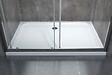 LANERI - Porte De Douche De 6 Mm Pour Installation En Niche H.190 Avec Overture Coulissante – 110-115 Cm - vignette
