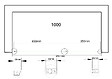 LANERI - Porte De Douche De 6 Mm Avec Un Petite Paroi Et Une Porte À Battant Dans La Même Ligne – 97-100 Cm - vignette
