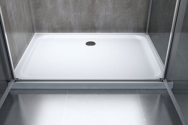 LANERI - Douche De 6 Mm Avec Un Paroi Fixe Laterale Et Porte Type Saloon  (receveur Non Inclu) – 97,5-100 Fixe X 67-70 Saloon - large
