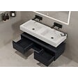 DISTRIBAIN - Meuble de salle de bain ROMANZA 1200 Noir (sans miroir) - vignette