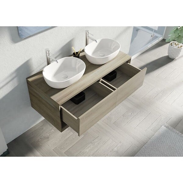 DISTRIBAIN - Meuble de salle de bain SANZA 1200 Scandinave - large