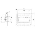 VILLEROY ET BOCH - Mitigeur lavabo mural  Architectura Square avec vidage Push Open Or brossé - vignette