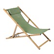 OVIALA - Lot de 2 chiliennes en aluminium inclinable 4 positions vert cactus - Palaos - vignette