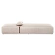 OVIALA - Bain de soleil avec coussin inclinable 5 positions beige - Havana - vignette