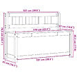 VIDAXL - vidaXL Banc 110x41x76,5 cm Bois de pin massif - vignette
