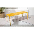 OVIALA - Banc de jardin en acier jaune - Palavas - vignette