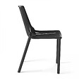 OVIALA - Chaise de jardin ajourée en plastique noir - Paris - vignette