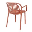 OVIALA - Fauteuil de terrasse terracotta - Copenhague - vignette