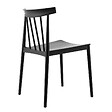 OVIALA - Chaise de terrasse en polypropylène noire - Lisboa - vignette