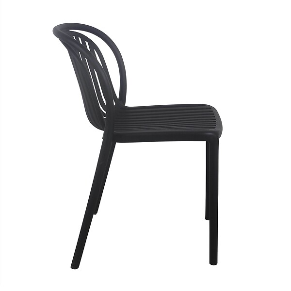 OVIALA - Chaise de terrasse noire - Copenhague - large