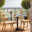 OVIALA - Chaise de terrasse en aluminium bois - Braga - vignette