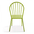 OVIALA - Chaise bistrot de jardin en métal vert - Honfleur - vignette
