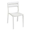OVIALA - Chaise de terrasse en aluminium blanche - Almada - vignette