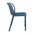 OVIALA - Chaise de terrasse bleu canard - Copenhague - vignette
