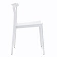 OVIALA - Chaise de terrasse en polypropylène blanche - Lisboa - vignette