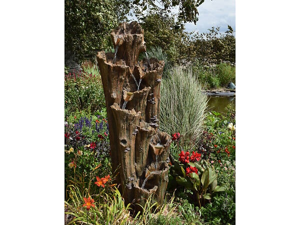 UBBINK - Fontaine de jardin Tiros vieux troncs d'arbre avec cascades et éclairage LED - Ubbink - large
