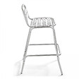 OVIALA - Lot de 4 chaises hautes en aluminium gris - Soho - vignette