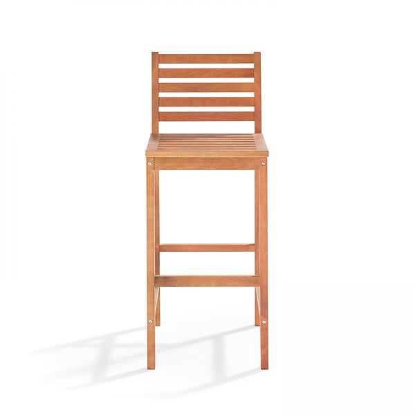 OVIALA - Chaise haute en bois d'eucalyptus  - Anglet - large