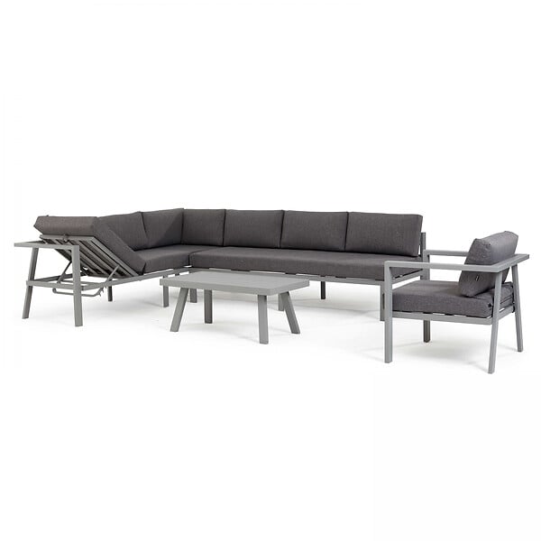 OVIALA - Table basse en aluminium - Saint Tropez - large
