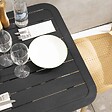 OVIALA - Table inclinable de terrasse 60 x 60 cm noir - Almada - vignette