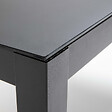 OVIALA - Table de jardin en aluminium 8 places 180 cm gris anthracite - Ajaccio - vignette