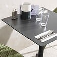 OVIALA - Table de terrasse 60 cm inclinable noir - Opéra - vignette