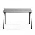 OVIALA - Table de jardin en acier 6 places 120 cm gris - Palavas - vignette